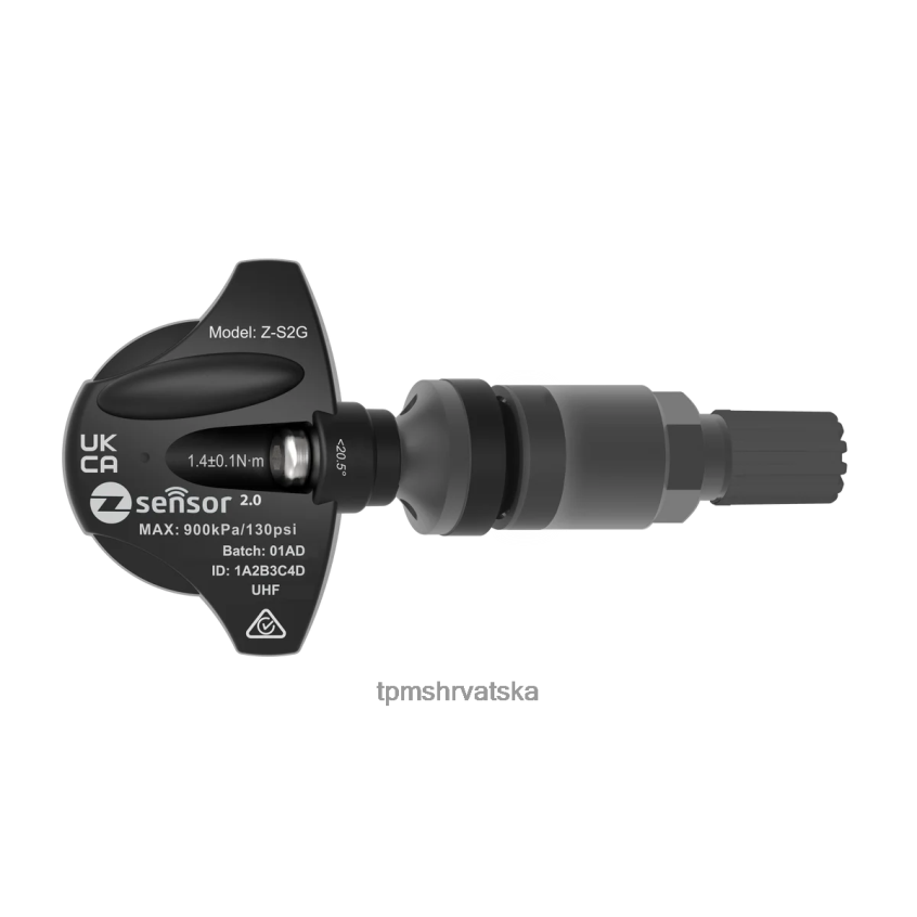 TPMS Cijena | 2LD62453 holden oe zamjenski tpms senzor - oe p/n 95712232, 13598773 freq 433mhz metalno stablo ventila - tamno sivo